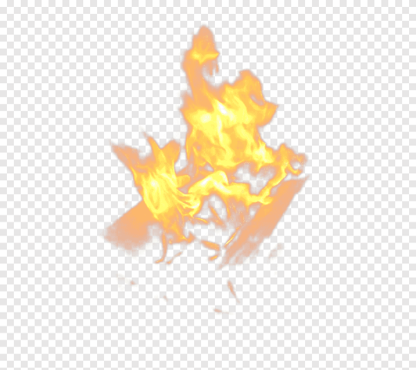 Вечный огонь на прозрачном фоне