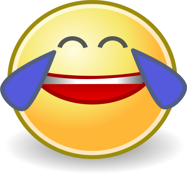Ржущий смайлик со слезами