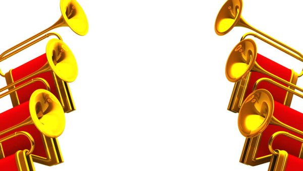 Фанфары на прозрачном фоне