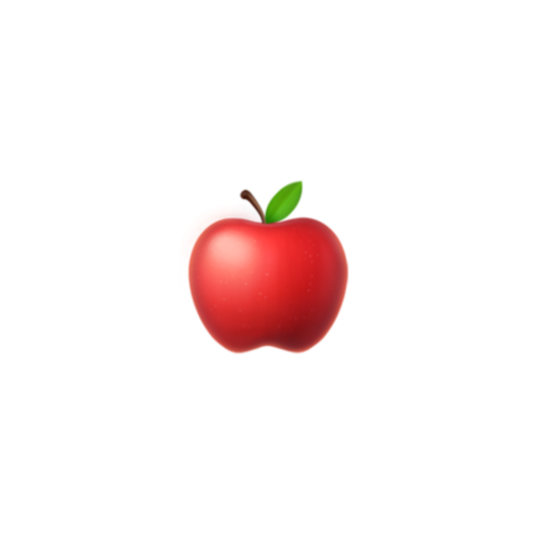 Смайлик яблоко айфон