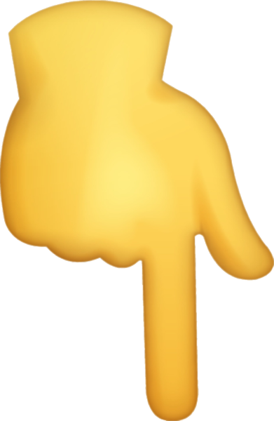 Указательный палец вниз