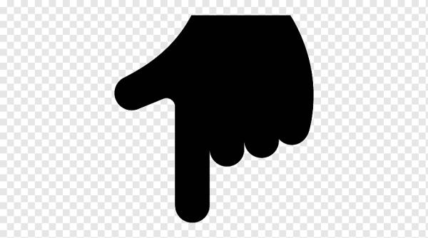 Смайлик палец вниз