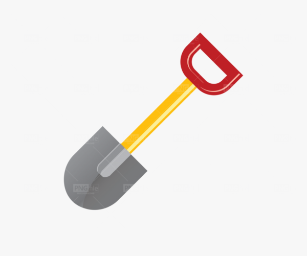 Лопата на прозрачном фоне