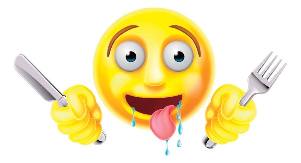 Смайлик слюнки текут