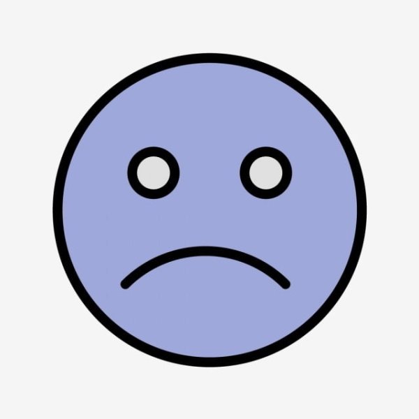 Пиктограмма грустный смайлик