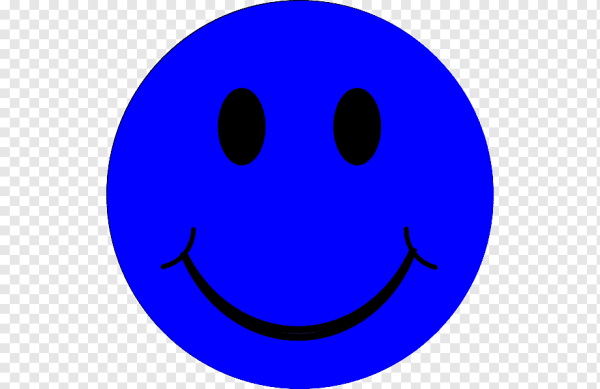 Грустный синий смайлик