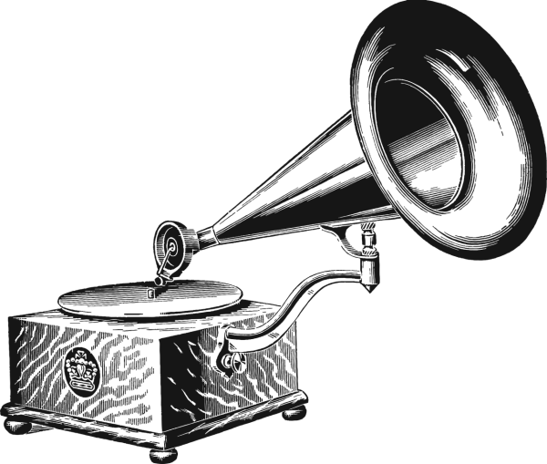 Дети с патефоном