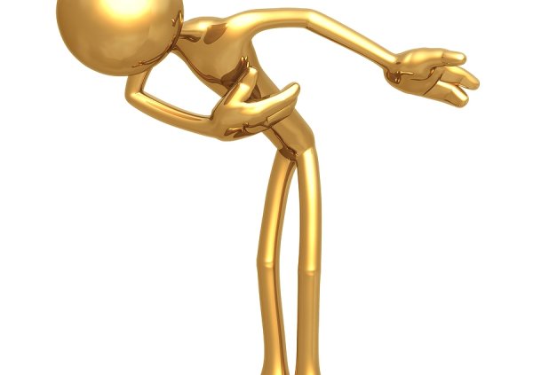 Золотой человечек кланяется
