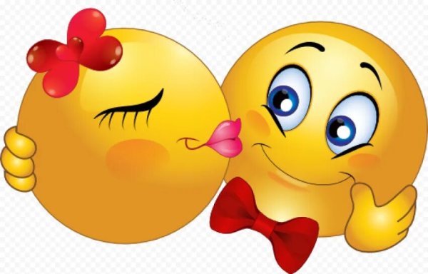 Смайл губы поцелуй