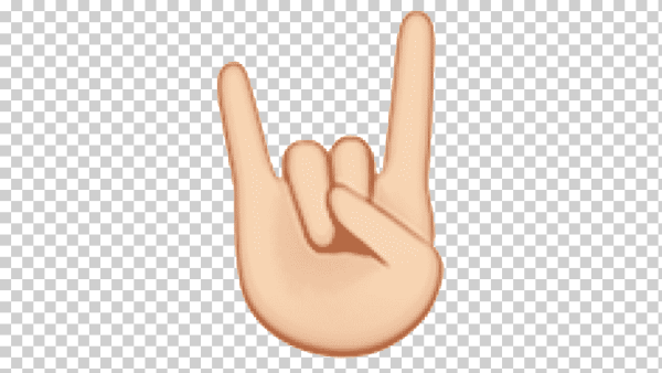 Эмодзи пальцы коза