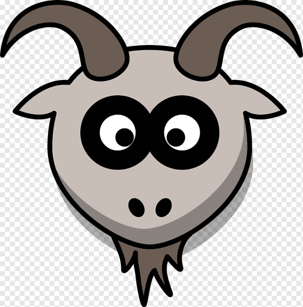 Мультяшная голова козы