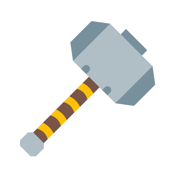 Молот значок