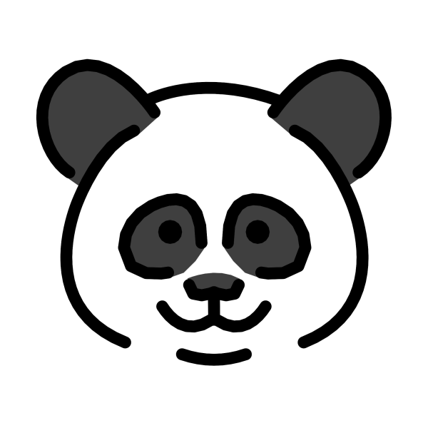Эмодзи морда панды