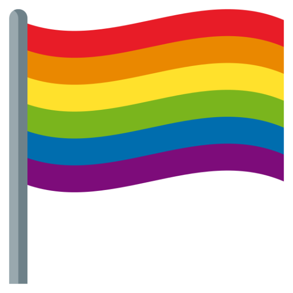 Смайлик Радужного флажка