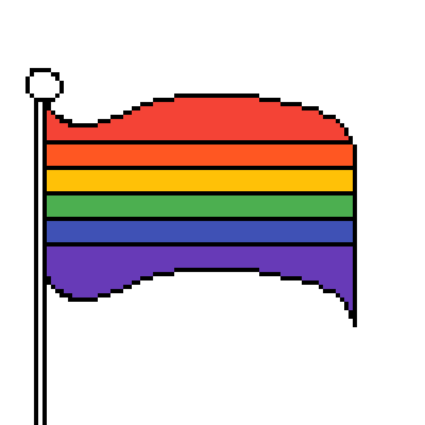 ЛГБТ флаг эмодзи