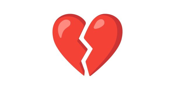 Разбитое сердце стикер