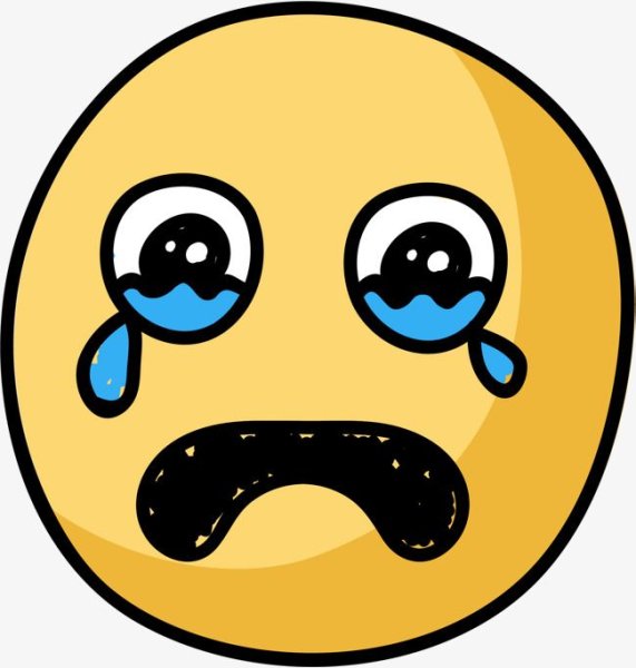 Грустный смайлик эмодзи