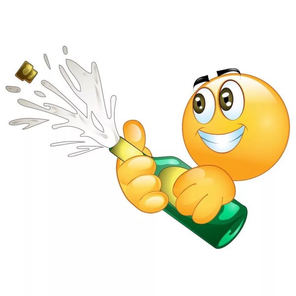 Смайлик бухает