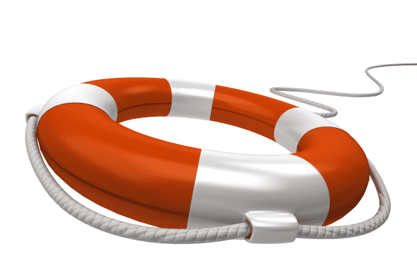 Спасательный круг вид сбоку