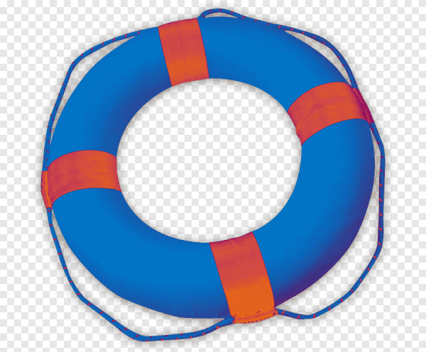Спасательный круг голубой