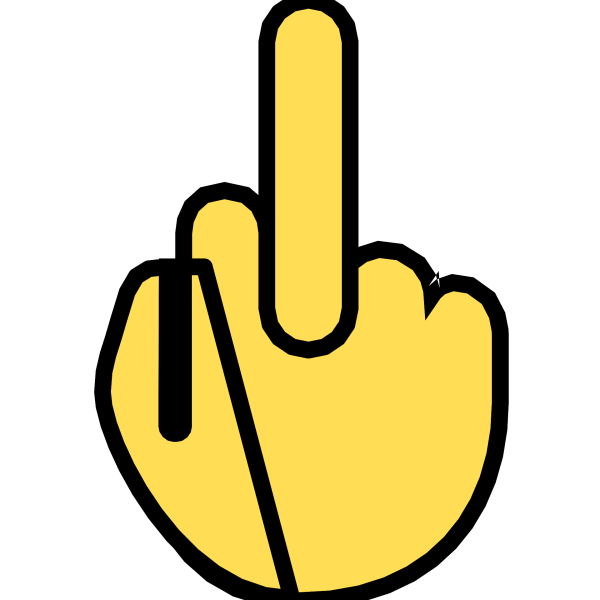 Средний палец вверх