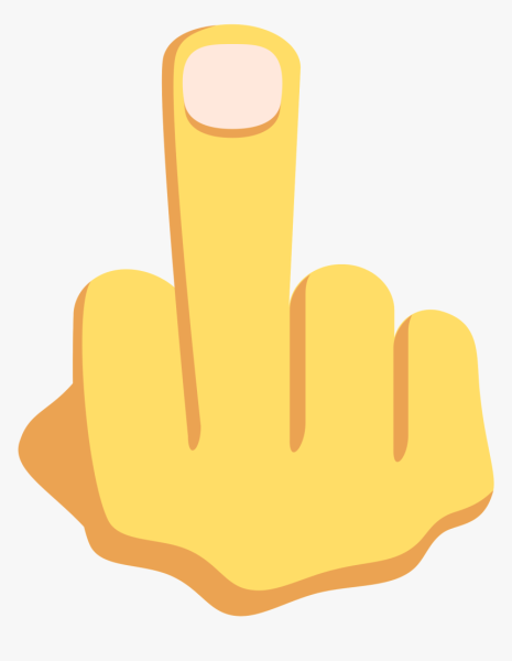 Стикер средний палец