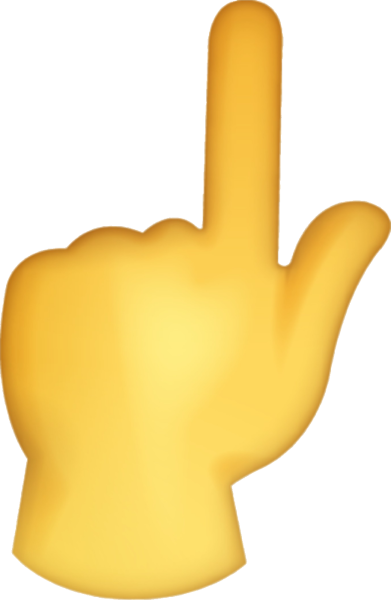 Смайлик с пальцем