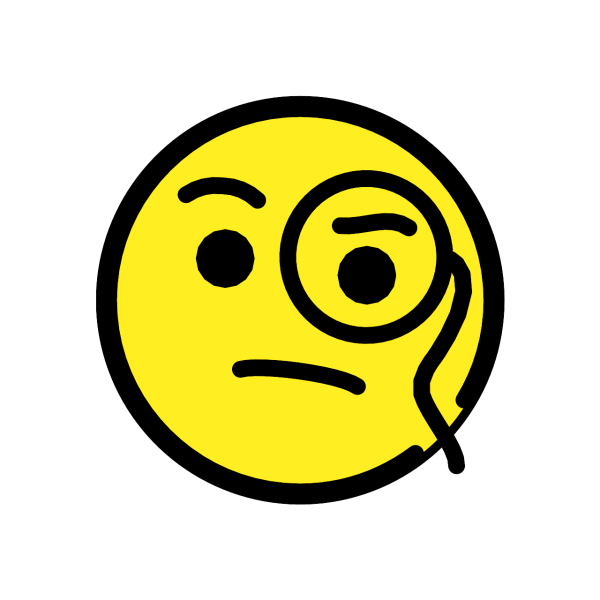 Смайл с моноклем