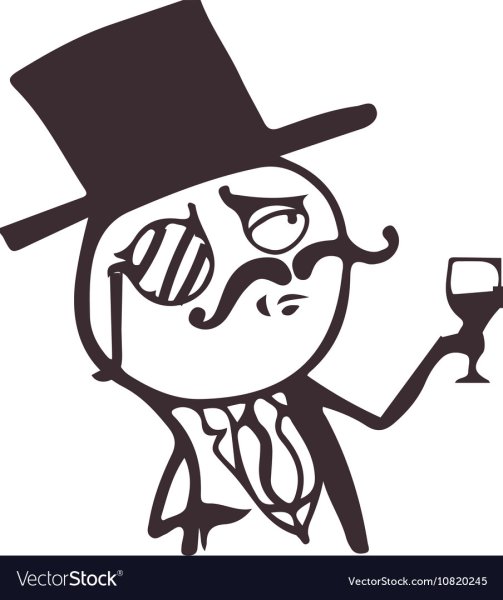 Мем чел с моноклем