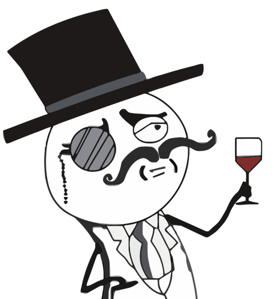 Стикер с моноклем