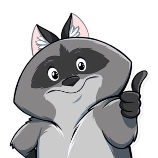 Енот Елисей Стикеры