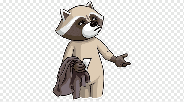 Енот Елисей Стикеры