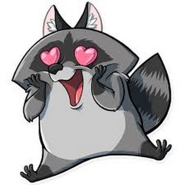 Еноты мультяшные и смешные