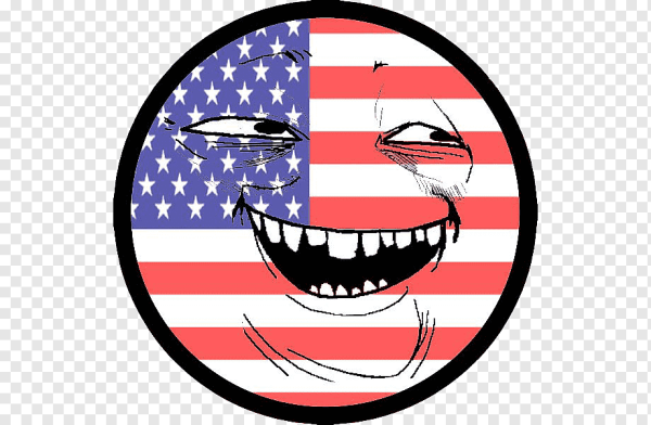 Смайл американский флаг