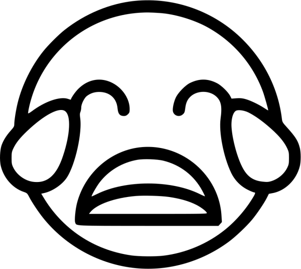 Смайлик плачет