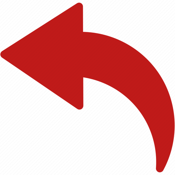 Стрелка налево изогнутая