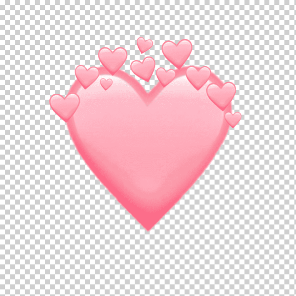 Розовое сердце эмодзи