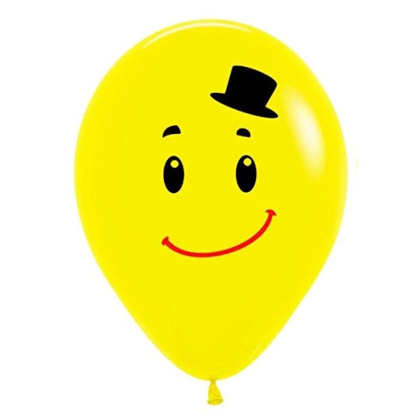 Шарик улыбается