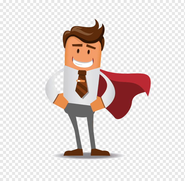 Мультяшный бизнесмен