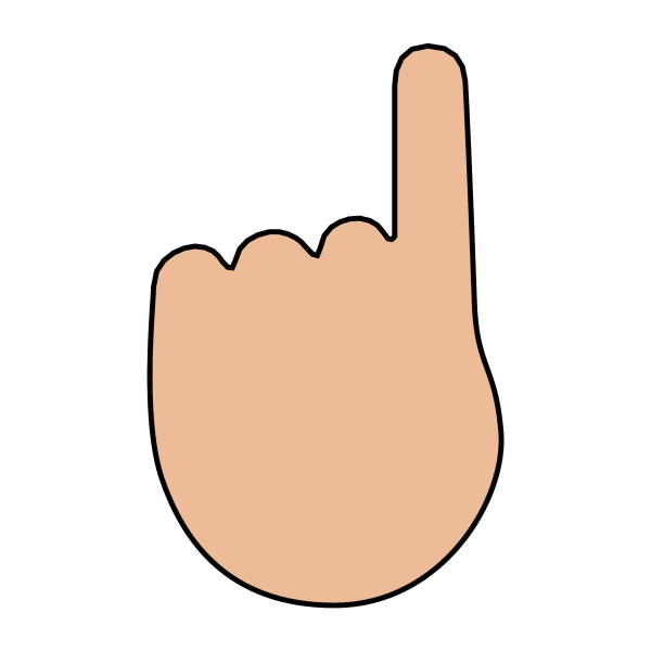 Палец вправо