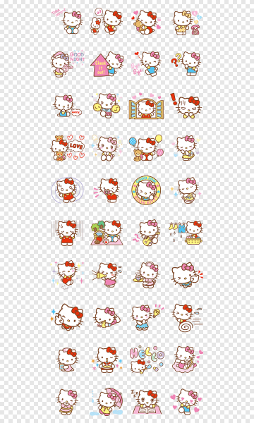 Стикеры Хелло Китти маленькие