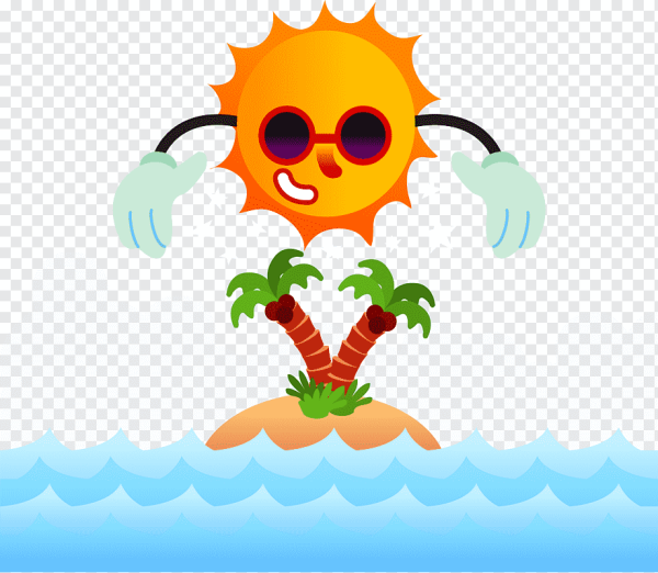 Пляжный зонтик эмодзи