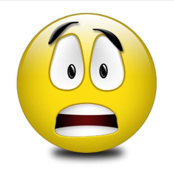 Испуганный смайлик