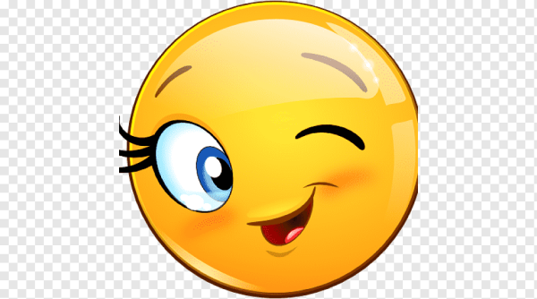 Смайл подмигивает символ