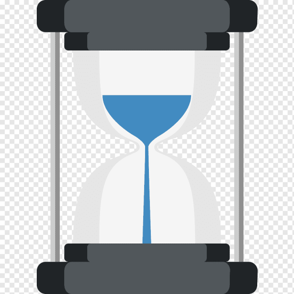 Песочные часы на прозрачном фоне