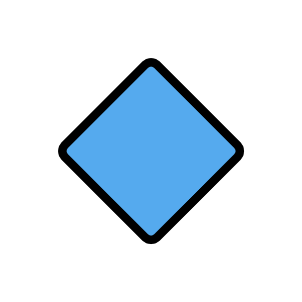 Синий ромбик