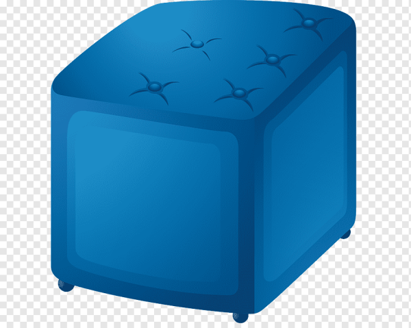 Синий квадратные табуретки