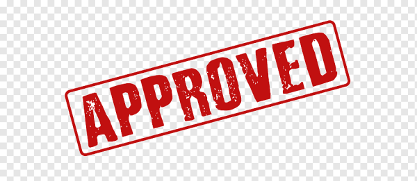 Approved на прозрачном фоне