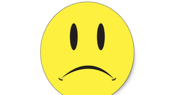 Грустный и веселый смайлик