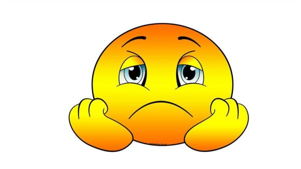 Грустный смайлик